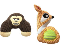 Load image into Gallery viewer, Dog Squeaky Toys Animal Shape Chew Puppy Fluffy Toy Teeth Grinding Durable Pet
