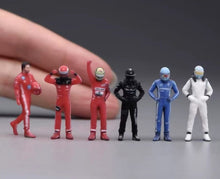 Load image into Gallery viewer, 1:64 Painted Figure Model Miniature Resin Diorama Toy Sand Racing Driver Racer
