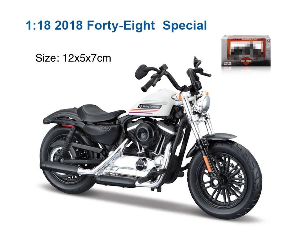 Maisto 1:18 2018 Forty Eight Special Sports Model Diecast Metal Motorcycle New Collection