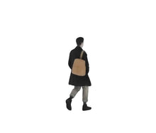 Load image into Gallery viewer, 1:64 Painted Figure Mini Model Miniature Resin Diorama Man Black Coat Brown Bag
