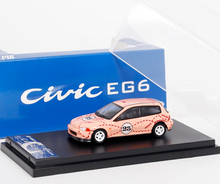 Load image into Gallery viewer, SW 1:64 JDM EG6 Civic SIR Pink #23 Hatchback Sport Model Diecast Metal Car New Collection
