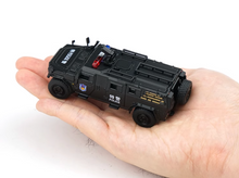 Load image into Gallery viewer, XCARTOYS 1:64 Military Warriors Police CSK181 Armored Model Diecast Metal Car
