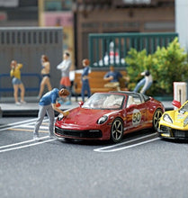 Load image into Gallery viewer, 1:64 Painted Figure Mini Model Toy Miniature Car Scenes Resin Car Wash Boy Man
