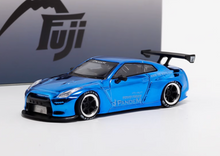 Load image into Gallery viewer, Fuji 1:64 Plating Blue GTR R35 Pandem Rocket Bunny Model Diecast Metal Car New Collection
