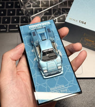 Load image into Gallery viewer, Topart 1:64 Ice Blue Countach LP500 #41 Sport Open Model Diecast Metal Car New Collection
