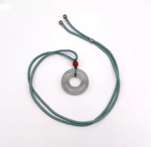 Load image into Gallery viewer, Nature Jade White Ring Pendant Necklace Gift Jewelry charm Blessing Luck Fortune
