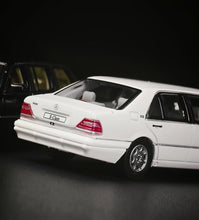 Load image into Gallery viewer, WTX 1:64 White S600 W140 Pullman Luxury Limousine Model Diecast Metal Car New Collection
