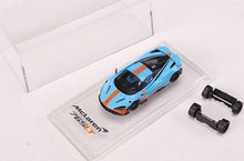 Load image into Gallery viewer, CM 1:64 Blue Orange 765LT Super Racing Sports Model Toy Diecast Metal Car Box
