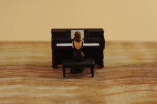 Load image into Gallery viewer, 1:64 Painted Figure Model Miniature Resin Diorama Sand Piano Lady Pianist Set
