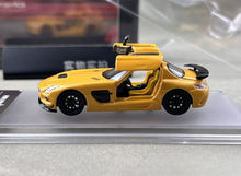 Load image into Gallery viewer, FW 1:64 Yellow SLS BS Coupe Sports Open Model Diecast Metal Car New Collection
