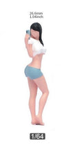 Load image into Gallery viewer, 1:64 Painted Unpainted Figure Model Miniature Resin Diorama Sand Selfie Beauty
