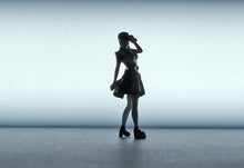 Load image into Gallery viewer, 1:64 Painted Figure Mini Model Miniature Resin Diorama Sand Cosplay Maid Girl New Scene
