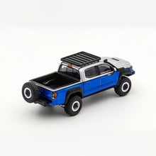 Load image into Gallery viewer, GCD 1:64 Blue Toyota Tacoma Pick Up Roof Tent Camping Truck Model Toy Metal Car BN
