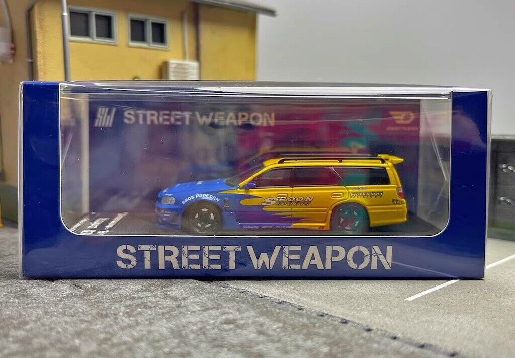 Voiture Miniature Metal Nissan Stagea R34 1:64 - Street Weapon