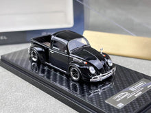 Load image into Gallery viewer, YM 1:64 Black VW Beetle FuScup Pickup Truck Sports Model Diecast Resin Car New
