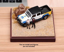 Load image into Gallery viewer, 1:64 Painted Car Model Base Miniature Diorama Road Sand Scenario Wasteland Rock
