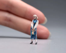 Load image into Gallery viewer, 1:64 Painted Figure Model Miniature Resin Diorama Toy Sand Vintage Dress Girl
