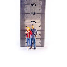 Load image into Gallery viewer, 1:64 Painted Figure Mini Model Miniature Resin Diorama Sand Caual Man Lady Toy New
