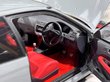 Load image into Gallery viewer, MH 1:18 Grey JDM Civic Type R EK9 B16B Vtec Engine Model Diecast Metal Car
