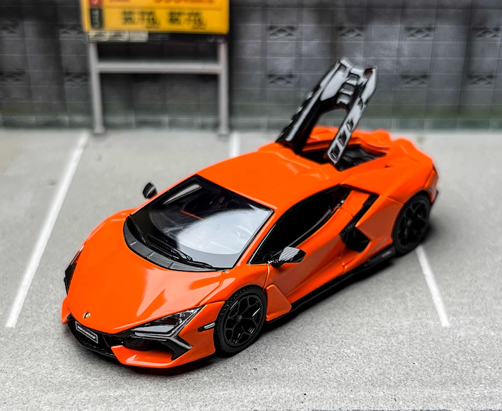 LCD 1:64 Orange Revuelto Racing Sports Model Diecast Metal Car New Collection