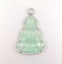 Load image into Gallery viewer, Nature Jade Guanyin Pendant Necklace Gift Jewelry charm Blessing Luck Jewelry e
