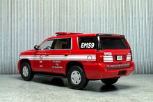 Load image into Gallery viewer, 1:64 596 Red Tahoe LAFD LA Fire SUV Police Sports Model Diecast Metal Car New Collection

