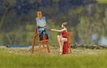 Load image into Gallery viewer, 1:64 Painted Figure Model Miniature Resin Diorama Sand Painter Artist Drawing Collection
