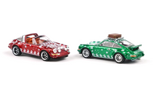 Load image into Gallery viewer, XCARTOYS 1:64 Christmas Set Singer 964 Targa Sport Model Diecast Metal Car New
