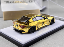 Load image into Gallery viewer, HKM 1:64 Plating Gold GTS M145 MK1 LBWK Sports Model Diecast Metal Car New Collection
