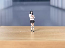 Load image into Gallery viewer, 1:64 Painted Figure Model Miniature Resin Diorama Sand JK Uniform Girl Pretty
