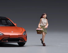 Load image into Gallery viewer, 1:64 Painted Figure Model Miniature Resin Diorama Toy Sand Running Girl Lady
