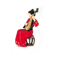 Load image into Gallery viewer, 1:64 Painted Figure Mini Model Miniature Resin Diorama Chinese Pipa Lady Red SET
