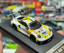 Load image into Gallery viewer, SR 1:64 White Yellow 911 GT3 R #92 Racing Sports Model Diecast Metal Car New Collection

