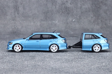 Load image into Gallery viewer, Mortal 1:64 HEC Blue Altezza Wagon Trailer Sport Model Diecast Metal Car New Collection
