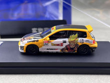 Load image into Gallery viewer, SW 1:64 Civic EG6 Sir Dragon Ball Hatchback Sports Model Diecast Metal Car New Collection
