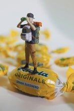 Load image into Gallery viewer, 1:64 Painted Figure Model Miniature Resin Diorama Sand Hiking Backpacker Travel
