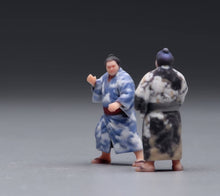 Load image into Gallery viewer, 1:64 Painted Figure Model Miniature Resin Sand Japanese Kimono Sumo Wrestler Men
