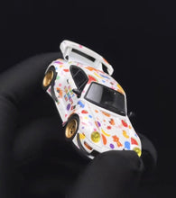Load image into Gallery viewer, MH 1:64 White RWB 993 Happy Children's Day Sports Model Diecast Metal Car New Collection

