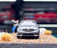 Load image into Gallery viewer, King 1:64 Gray C63 AMG W204 Sedan Sports Model Diecast Metal Car New Collection
