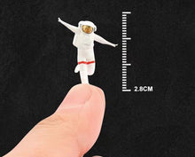 Load image into Gallery viewer, 1:64 Painted Figure Mini Model Miniature Car Scenes Resin Astronaut Cosmonaut
