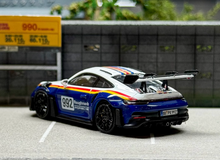 Load image into Gallery viewer, LMLF 1:64 Blue 911 992 GT3 RS Racing Sports Model Diecast Metal Car New Collection
