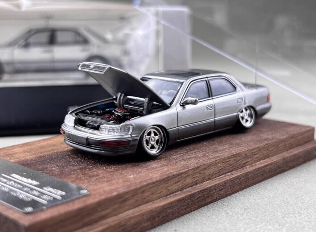 FW 1:64 Gray VIP LS400 XF10 UCF10 Sedan Sports Model Diecast Metal Car New Collection