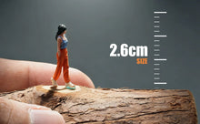 Load image into Gallery viewer, 1:64 Painted Figure Model Miniature Resin Diorama Toy Sand Casual Girl Walking
