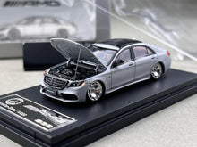 Load image into Gallery viewer, RM 1:64 Silver S63 W222 V12 VIP Luxury Sedan Sport Model Diecast Metal Car New Collection
