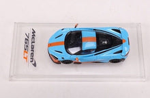 Load image into Gallery viewer, CM 1:64 Blue Orange 765LT Super Racing Sports Model Toy Diecast Metal Car Box
