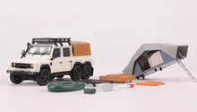 Load image into Gallery viewer, GCD 1:64 White ORV Defender 6x6 Camper Tent SUV Model Diecast Metal Car New
