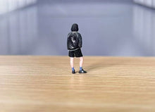 Load image into Gallery viewer, 1:64 Painted Figure Model Miniature Resin Diorama Sand Sporty Cool Girl in Black
