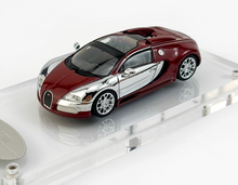 Load image into Gallery viewer, Mortal 1:64 Plating Silver Red Veyron SS Sports Model Diecast Metal Car New Collection
