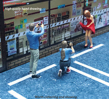 Load image into Gallery viewer, 1:64 Painted Figure Mini Model Miniature Resin Diorama Shooting Star Camera Man
