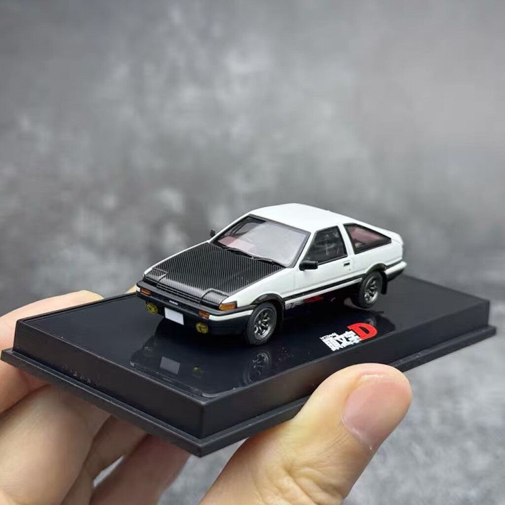 AUTOart 1:64 JDM Carbon Hood AE86 SPRINTER TRUENO Initial D Model Car ABS BN